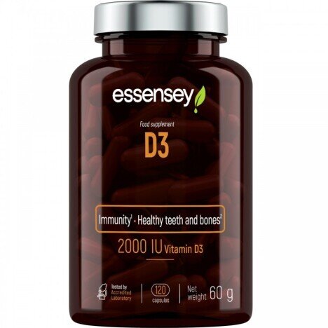 Vitamin D3 2000 IU 120 Capsule, Essensey